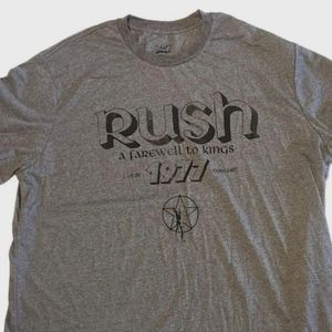 New! RUSH A Farewell To Kings '77 Band Tee Sz S Official Merch SRO Licensed NWOT